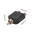 thumbnail image 4 of RCA Male to 2 RCA Female Connector Stereo Video Cable Adapter Splitter 4Pcs, 4 of 5