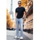 thumbnail image 4 of Vaqueros Heyfanee Slim-Fit Stretch Denim Azul Claro para Hombre, 4 of 5