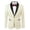 Beige, variant on Men's Tuxedo Jacket Wedding Blazer One Button Dress Suit for Dinner Prom Party