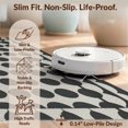 thumbnail image 6 of Design&I 3'x5' Washable Area Rug Low Profile & Durable Daily Traffic Ready Door Curved Checkerboard Geometric Contemporary Decorative Front for Home Office, Hallway, 6 of 7