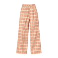 thumbnail image 3 of Clothes Loose Fit Yoga Sweatpants With Pockets Fashion Women Casual High Waist Pants Pants Comfortable Casual Pants Plaid Straight Leg Pants Pink Free Size, 3 of 5