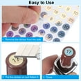thumbnail image 5 of Uxcell Reflective Round Small Number Stickers, Self Adhesive Laser Consecutive Numbered Stickers Numbers 15, 5 of 7