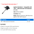 thumbnail image 2 of Ignition Distributor - Compatible with 1987 - 1988 Chevy V20 Suburban 5.7L V8, 2 of 2
