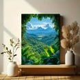 thumbnail image 6 of Tropical Rainforest Mountain View Canvas Art Print/Decorative Painting， Suitable for Living Room， Bedroom， Office， Hotel， and Yoga Studio Decoration., 6 of 8