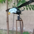 thumbnail image 2 of Flapping Metal Brown Gray Owl Yard Stake Rocking Wind Whirly-Gig Garden Art, 2 of 2