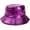 Purple, variant on Trendy Waterproof Fisherman Hats Metallic Bucket Hat for Women and Men
