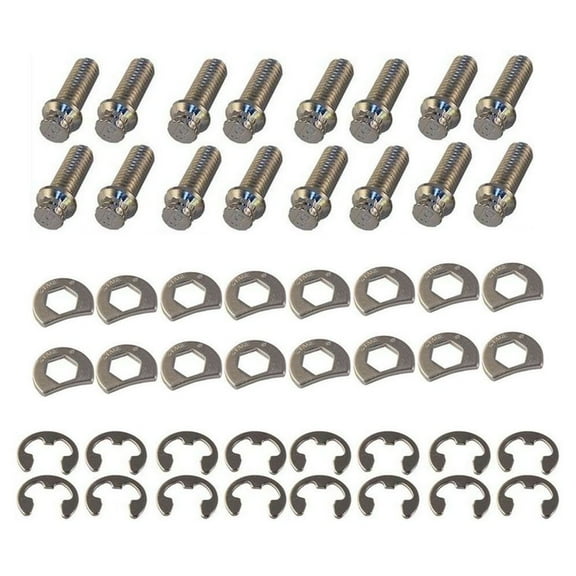 Stage 8 Fasteners S/S Header Bolt Kit - 6pt. 3/8-16 x 1in (16)