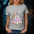 thumbnail image 4 of Dmsael Halloween Shirts for Women Vintage Graphic Tees Shirt Short Sleeve Casual Funny Halloween Party Womens Halloween Tshirts(Grey,S), 4 of 7