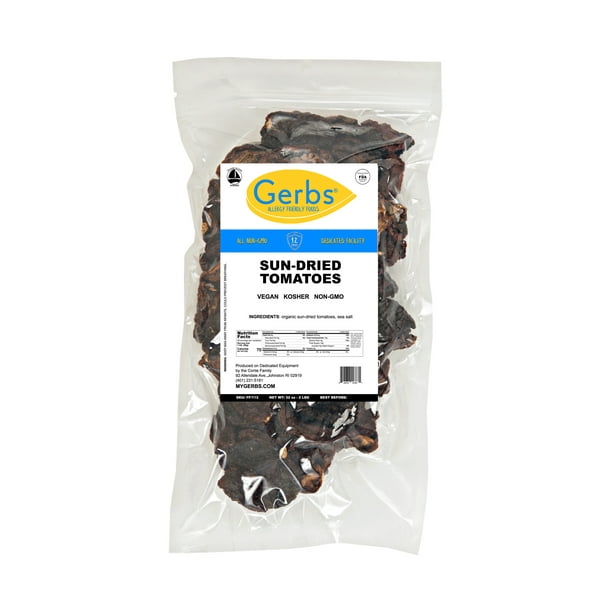 GERBS Sun Dried Tomatoes 2 LBS. Sea Salted Freshly Dehydrated
