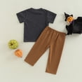 thumbnail image 5 of Douhoow Baby Boy Summer Clothes Infant Short Sleeve Pumpkin Print T-shirt + Elastic Waist Pants, 5 of 8