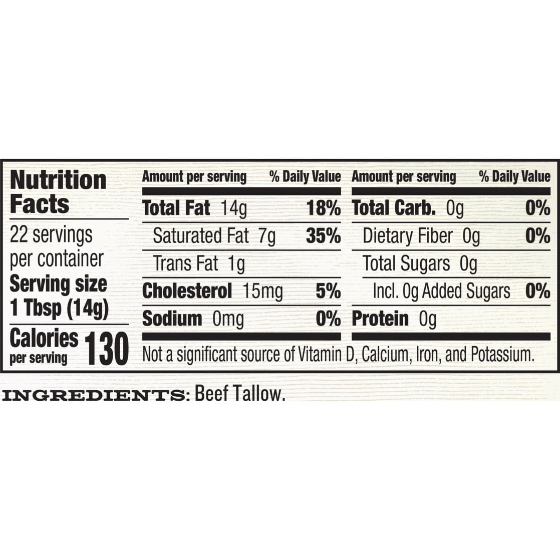 EPIC Beef Tallow, Grass-Fed, Keto Friendly, Whole30, 11oz Jar