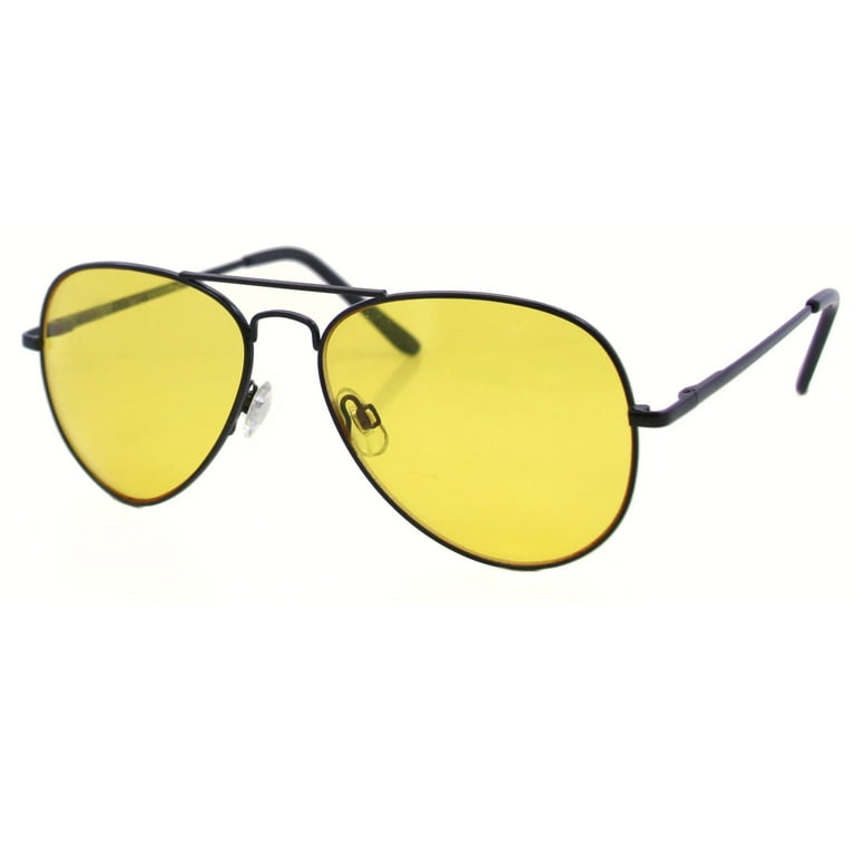 Style Sunglasses Amber Lens Night Driving Glasses Eyewear Shades