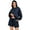 Dark Blue, variant on 2 Piece Sets for Women Long Sleeve Sweatsuit Shorts Sets Crew Neck Matching Sets with 4 Pockets Vacation Outfits