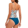 thumbnail image 4 of Aayomet Womens Tankini Bathing Suits Printed Conservative Swimwear (Blue, XL), 4 of 5