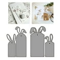 thumbnail image 2 of lixuesong Easters Rabbits Label Cutting Dies Embossing Cut Metal Die Cut for Scrapbooking Card Decoration, 2 of 3