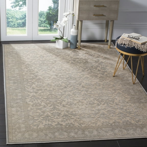 SAFAVIEH Paradise Oscar Traditional Area Rug, Cream/Slate Blue, 4' x 5'7"
