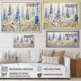 thumbnail image 4 of Designart "Mystical Blue Bonnets Grasslands II" Blue Bonnets Picture Framed Wall Art Living Room, 4 of 5