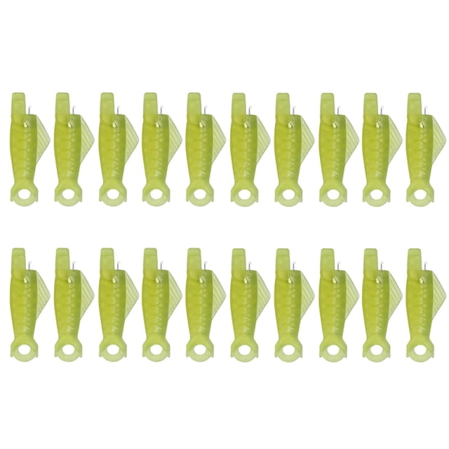 Fish Mouth Sewing Machine Needle Threader, Automatic Sewing Needle Threader, Simple Needle Threader Tool, Quick Sewing Machine Cycle Simple Needle Threader Tool (Green/5 Pcs) 0.31x1.22"