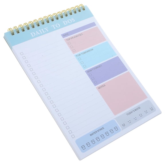IDEANATEGRATE Chart Notepad Blue for Adults 1Pcs 8.3x5.8in