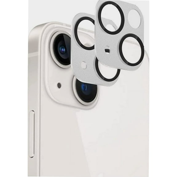 Camera Lens Protector [2-Pack] for Apple iPhone 13 and iPhone 13 Mini (2021) Anti-Scratch & Anti-Fingerprint Easy Installation - White