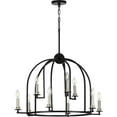 thumbnail image 4 of P400187-031-Progress Lighting-Seneca - Chandeliers Light - 9 Light in Farmhouse style - 30 Inches wide by 20.88 Inches high-Black Finish, 4 of 7