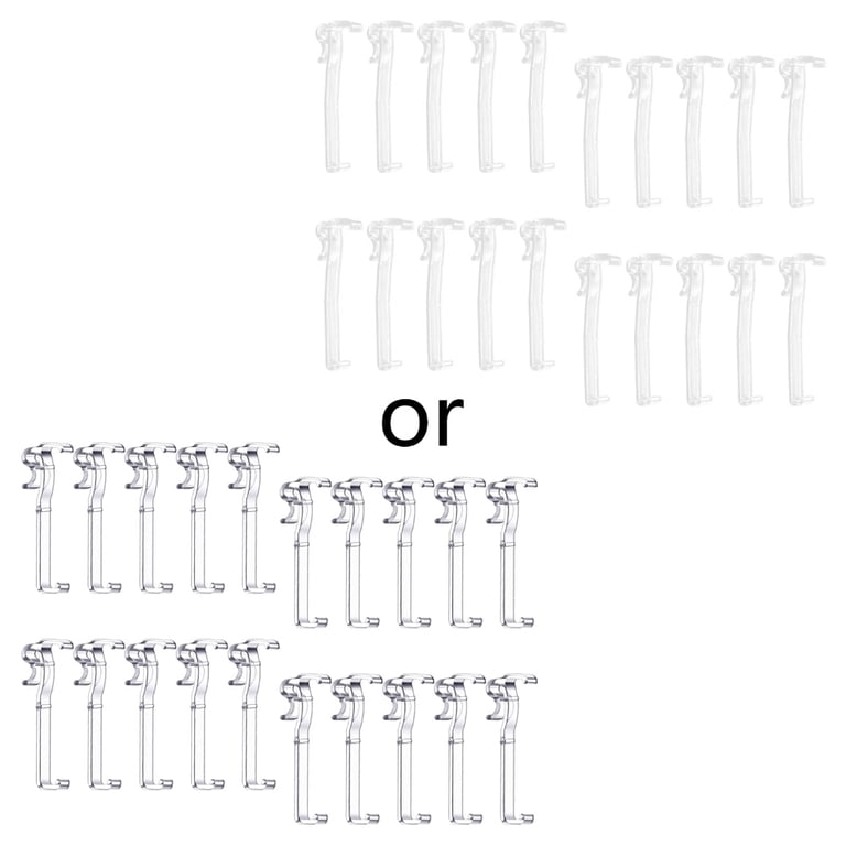 12-Pack Heavy Duty Valance Clips For Horizontal Blinds - 3.25 Inch