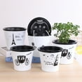 thumbnail image 1 of Flmtop Flowerpot Water Storage Function Anti-slip PP Smooth Surface Plant Pot Patio Decor, 1 of 8