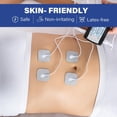 thumbnail image 4 of TENS Unit Replacement Pads, 40 Pcs 2x2 Snap Electrodes Pads, Reusable Tens Pads for EMS Muscle Stimulator, Using 3.5mm Snap Connector, 4 of 6