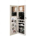 thumbnail image 3 of Posh Living Parker Over-the-Door Jewelry Armoire Makeup Storage Organizer - White, 3 of 8