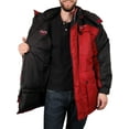 thumbnail image 6 of Freeze Defense Warm Men's 3in1 Winter Jacket Coat Parka & Vest (XL, Red), 6 of 10
