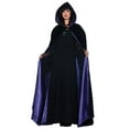 thumbnail image 1 of Costumes For All Occasions Ur29209 Cape Dlx 63In Blk Purple, 1 of 1
