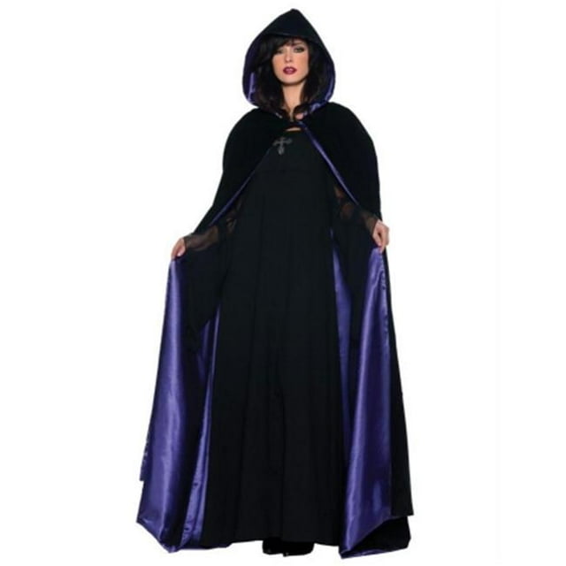 Costumes For All Occasions Ur29209 Cape Dlx 63In Blk Purple