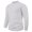 White, variant on ZCFZJW Men's Pullover Sweater Basic Crewneck Cable Knit Long Sleeve Sweater Lightweight Classic Soft Knitted Sweaters with Ribbing Edge Khaki M