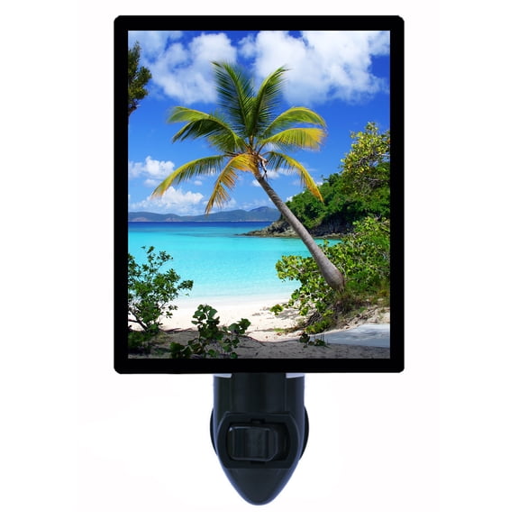 Night Light - Tropical Bliss. | Tropical Theme, Includes Free Switchable Insert, 4W Bulb, E12 Base