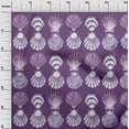 thumbnail image 3 of oneOone Cotton Jersey Purple Fabric Sea Shells Ocean Diy Clothing Quilting Fabric Print Fabric By Yard 58 Inch Wide, 3 of 4