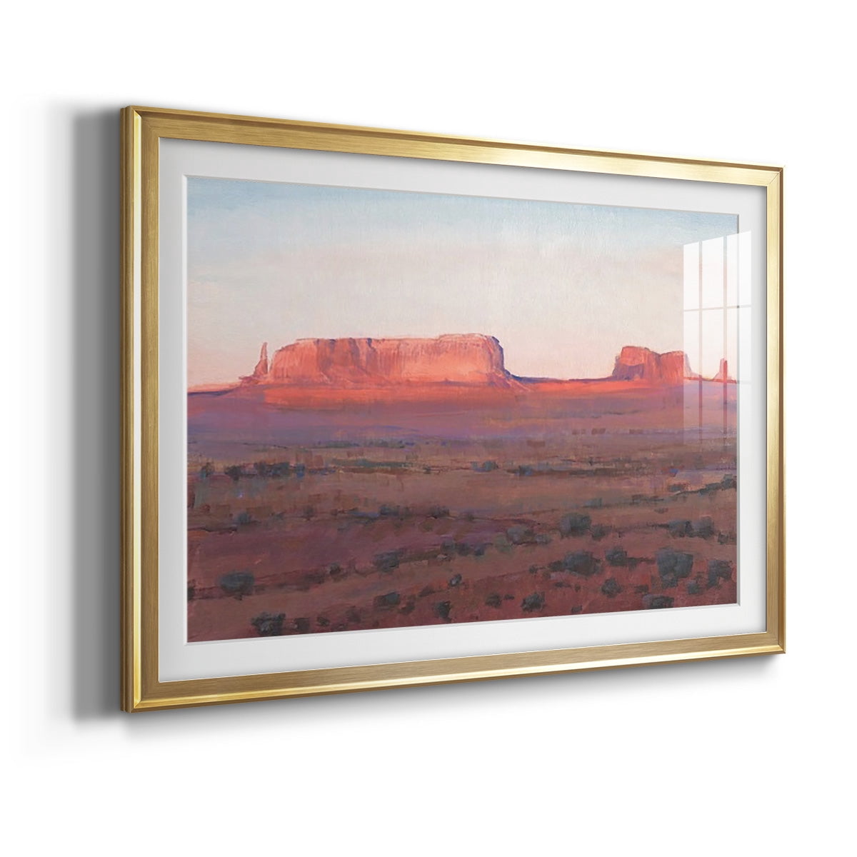 Red Rocks at Dusk I Premium Framed Print - Ready to Hang