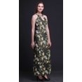 thumbnail image 2 of Bimba Bird Ladies Sleeveless Long Print Maxi Dress with Side Slits Summer Wear-XXX-Large, 2 of 6
