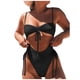 thumbnail image 1 of Gibobby Trajes de Baño Mujer Completo Traje de baño de una pieza acolchado con vendaje Push Up para mujer, conjunto de Bikini, traje de baño(Negro,G), 1 of 4