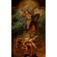 thumbnail image 3 of Circle of Wolfgang Andreas Heindl 10x14 Black Modern Framed Museum Art Print Titled - Saint Michael, 3 of 5