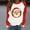 7-Red, variant on Women's Christmas Sweatshirt Santa Claus Print Pullover Long Sleeve Casual Holiday Tops Winter Raglan Graphic Sweater