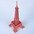 thumbnail image 2 of EeaseMX Rompecabezas de madera 3D de la Torre Eiffel, juguete educativo, rompecabezas divertido para niños (rojo), 2 of 8