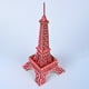 thumbnail image 2 of EeaseMX Rompecabezas de madera 3D de la Torre Eiffel, juguete educativo, rompecabezas divertido para niños (rojo), 2 of 8