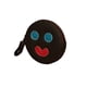 thumbnail image 4 of Monedero en forma de PALETA PAYASO, Diseño del Dulce Típico Mexicano, Redondo, Color Negro, con de Carita Feliz, Decorado con Brillos Turquesa y Rojo, Moda Kawaii, Novedoso y Encantador., 4 of 5