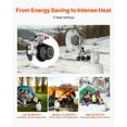 thumbnail image 3 of KFFKFF Propane Tank Top Heater, 15000 BTU Infrared Radiant Heat with 180-Degree Coverage, Adjustable Temperature for Outdoor Activities like Ice Fishing, Hunting, and Work, Single Round Burner, 3 of 9