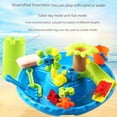 thumbnail image 3 of Large Round Kids Sand & Water Activity Table Set - 22-Piece Beach Play Kit with Digging Tools, 37CM Height - Educational Interactive Toy for 4-6 Year Olds, Promotes Fine Motor Skills & Parent-Child, 3 of 5