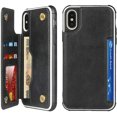 thumbnail image 3 of iPhone Xs Max Luxury PU Leather Wallet Case with Card Holder,2 Magnetic Clasp,Card Cash Slots,Stand Function Flip Wrist Lanyard Strap Back Case for iPhone Xs Max 6.5",Black, 3 of 17