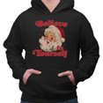 thumbnail image 2 of Believe in Yourself Santa Hoodie Sweatshirt Unisex Large Black, 2 of 5