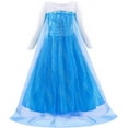 thumbnail image 2 of Elsa Costume Blue Dress Outfit Frozen 8+ Girls, 2 of 4