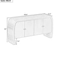 thumbnail image 3 of Storage Cabinet with Built-in Shelves / Offer Large Space for Books and Daily Items, 3 of 3