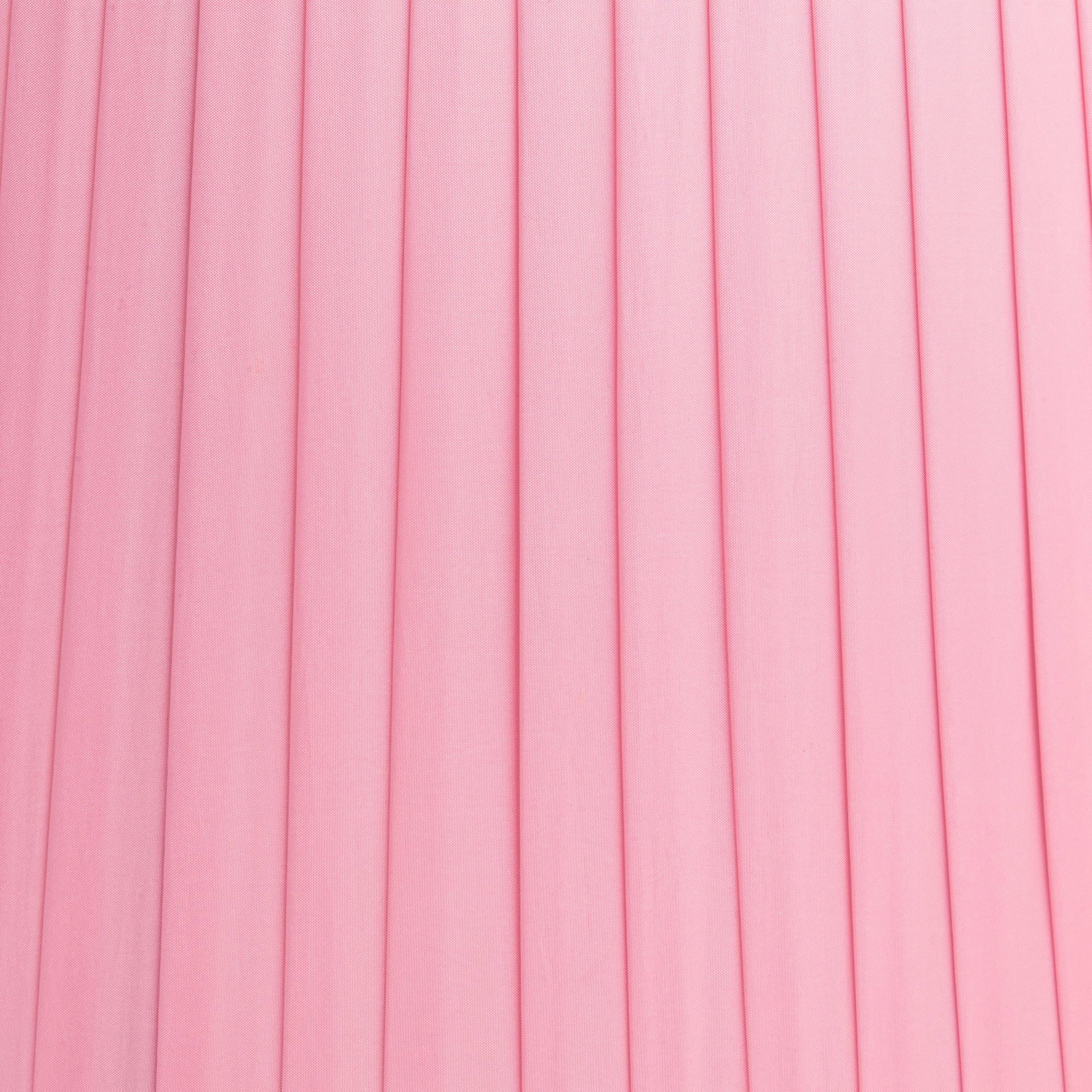 Springcrest 14" Top x 17" Bottom x 11" High x 11" Slant Lamp Shade Replacement Large Bright Pink Empire Pleated Spider Harp Finial